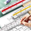 Triangular Scale, 5.9 inches (15 cm), Drafting Supplies, 1 Piece, Plastic, High Precision, Special Scale Scale, Durable, Large Scale