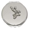 Stag Head Compact Mirror Handbag Gift With Free Engraving 347