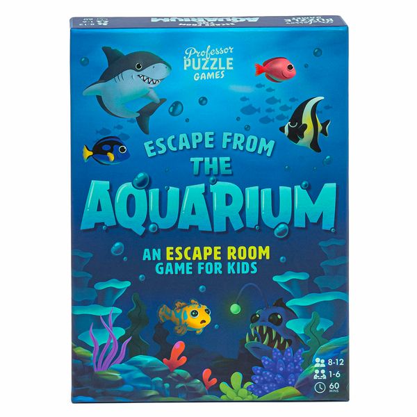 Professor Puzzle | Escape from the Aquarium - Escape Room | Strategy Game | Ages 8 to 11 | 1-6 Players | 60 Minutes Playing Time