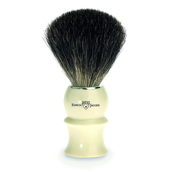 Edwin Jagger Pure Badger Hair Shaving Brush - Imitation Ivory