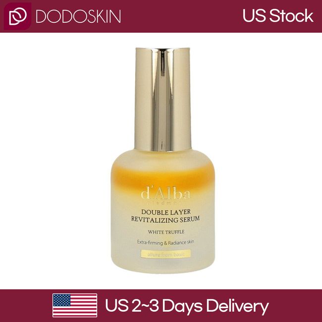 US SELLER D’ALBA White Truffle Double Layer Revitalizing Serum 30ml