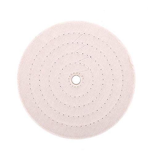 scottchen PRO Buffing polishing Wheel 8" x 5/8" Arbor (70 Ply) Fine Cotton for Bench Grinder Buffer Motor - 1pcs