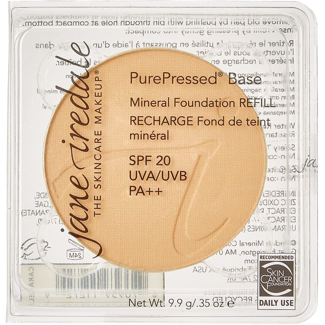 Jane Iredale PurePressed Base SPF 20 Refill, Caramel, 9.9 g