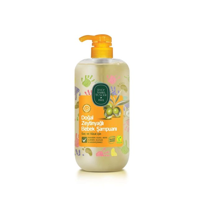 Eyup Sabri Tuncer Natürliches Olivenöl Babyshampoo 600 ml PP-Flasche