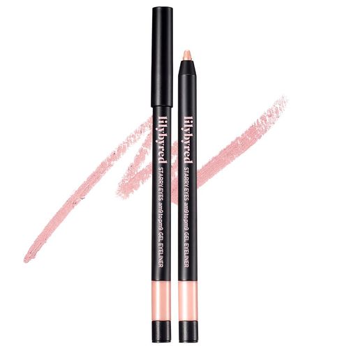 lilybyred Starry Eyes 9 to 9 Gel Eyeliner - K-Beauty, Long-Lasting, Waterproof, Smudge-Proof, 0.5g, 04_Gold Pink