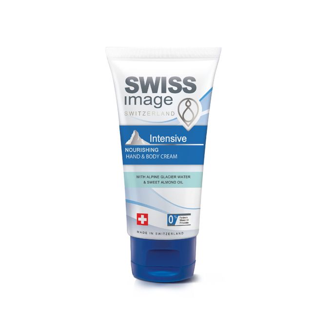 SWISS IMAGE Body Care - Intensiv pflegende Hand- und Körpercreme - 75 ml - Ohne Parabene - Ohne Mineralöl - Ohne Phathalate