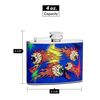 4oz Hip Flask with Floating Eyeballs, Free Personalization