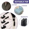 KASESSS 30 Pcs Zipper Pull Replacement, Zip Repair Kit, 3 Sizes Zip Puller Replacement, Removable Zip Replacement, Universal Spare Zipper Puller, Adjustable for Clothes, Pants, Wallets, Suitcases