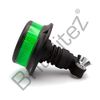 LED Micro Beacon R10 Green Flexible DIN Pole Mount 12V/24V