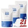 MITOMO CCSA00001-B-100x003 Deer 3 Types Hyaluronic Acid Deer Moisturizing Skin Care Face Mask Pack, 3 Packs of 21