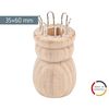 Knorr Prandell Knitting-Doll 3,5x6cm, Brown