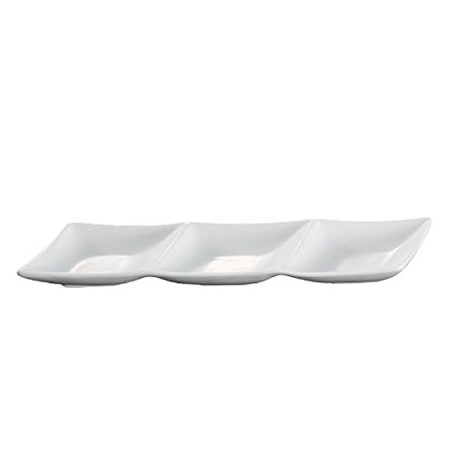 Nishida 110254 Triple Appetizer Plate, Transforming Plate, French Plate