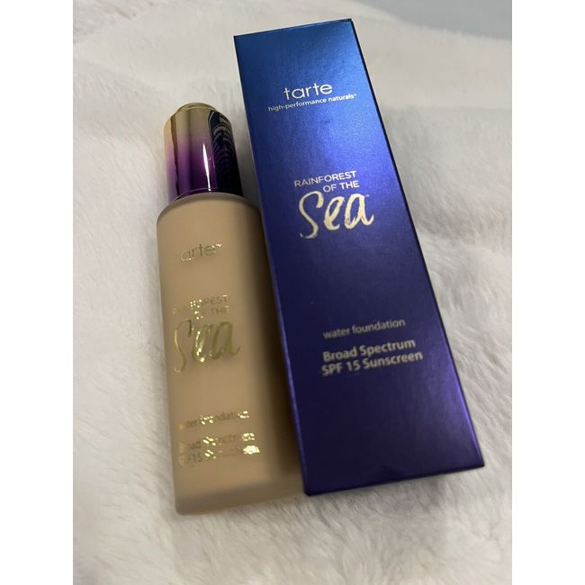 TARTE Rainforest Of The Sea Water Foundation Light Medium Sand SPF15 New In Box