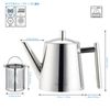 Easyworkz Stainless Steel Teapot 800ml with Tea Infuser Tea "Silver"