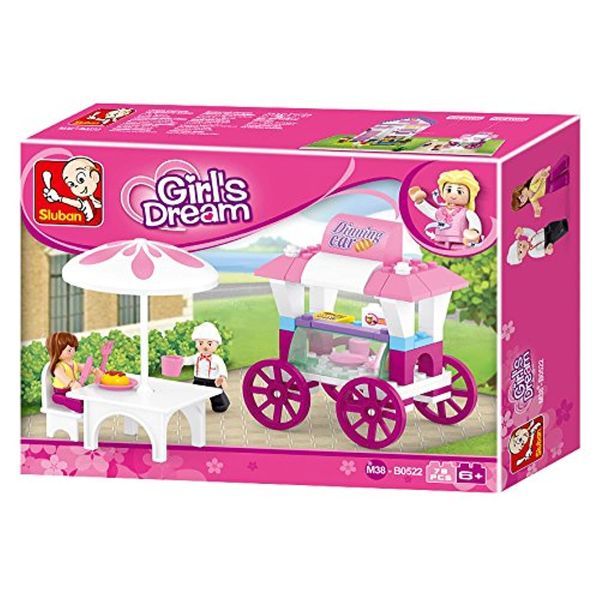 Sluban "Girls Dream" Snack carriage Building kit (78 -Piece)