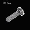 sourcing map M3x10mm Plastic Phillips Bolts 100pcs PC Pan Head Machine Screws Transparent