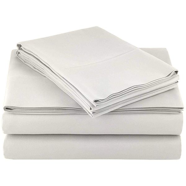 AbleHome Microfiber Bed Sheet Set Double Brushed 4 Piece Set Ultra Soft (King, Beige)