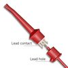 Cleqee 10PCS Multimeter Test Hook Clips SMD IC Cable Welding Test Clip for DIY Electronic Components Testing Five Colours
