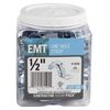 Halex 61505B EMT ONE Hole Strap 100/CCP, 1/2 Inch, Silver