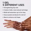Mylee 5 in 1 Builder Base Strengthening Gel 15ml, UV/LED Nail Polish Coat for Hard Strong Nails Tips & Extensions, For Nail Art Decoration, Decals & Jewels, Professional Manicure Repair (French Rose)