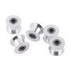 5pcs Smooth GT2 Idler Pulley 20 Toothless 10mm Width Timing Pulley Wheel for 3D Printer
