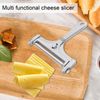 SAVOSWEET Cheese Cutter with Roll and Cutting Wire, Interchangeable Wire Cheese Cutter, Adjustable Cheese Wire Cutter, Variable Cutting Thickness, Roller Cut, Silver