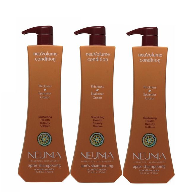 Neuma Sulfate Free Volume Conditioner - Adds Long-lasting Body 25.4 Oz Set Of 3