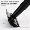 Matte Black Double Edge Safety Razor for Men, with 10 Platinum Coated Double Edge Safety Razor Blades, Single Blade Razor for Men Shaving, Reusable Travel Essentials Women Razor