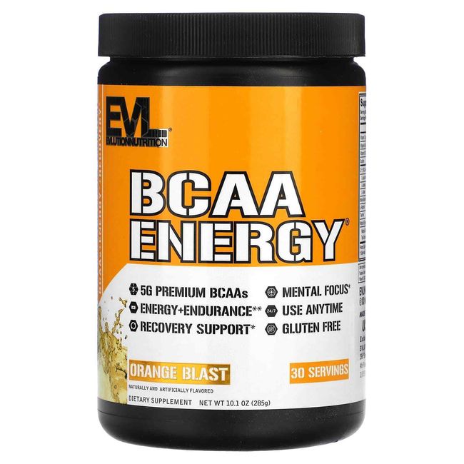 2 X EVLution Nutrition, BCAA ENERGY, Orange Blast, 10.1 oz (285 g)