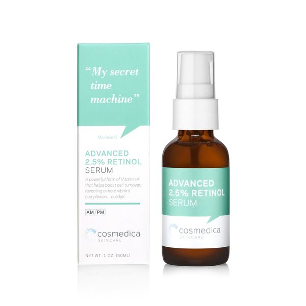 Advanced Retinol Serum 2.5% - Corrective Resurfacing Formula with Organic Green Tea, Hyaluronic Acid, Vitamin E. Advanced Repair and Resurfacing to Reduce Wrinkles, Deep Lines and Uneven Skin Tone.