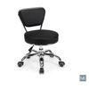 Dayton Pedicure Stool (Black) Rolling stool Adjustable Height for Pedicure spa