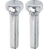Chrome Plated Ribbed Door Lock Knobs