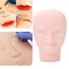 Practice Training Head, Microblading Mannequin Head Silicone Eyebrow Practice Training Head Fake Skin Model for Makeup Practice