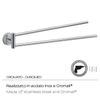 Eros Chrome Towel Rail with 2 Rotating Rail.