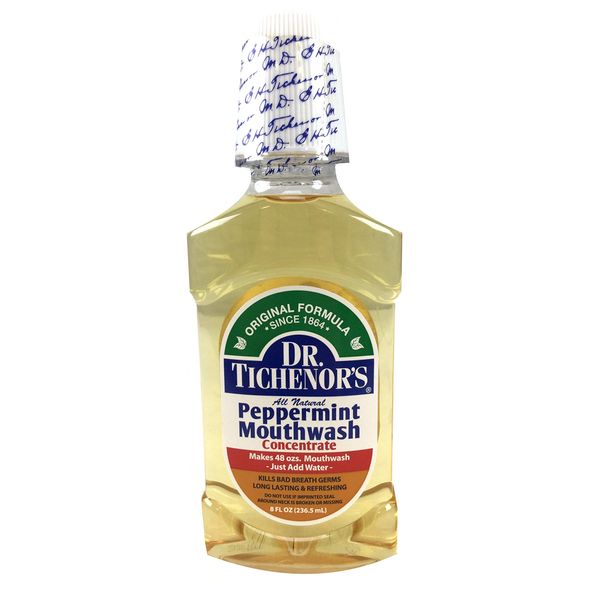 Dr. Tichenor's All Natural Peppermint Mouthwash - 8 Ounce (Pack of 3)