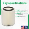Craftsman & Ridgid Replacement Filter 4 pack By Kopach, Part # 17816