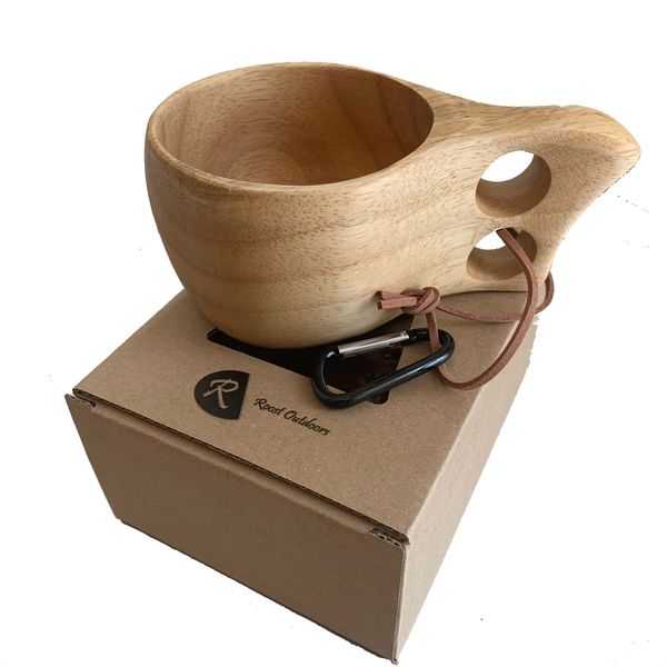 Roost (Food Sanitation Law Inspection) KUKSA Kuksa Wooden Cup Wooden Mug 7.8 fl oz (200 cc) Scandinavian Box Included Coffee Soup Plate Cup Dish Handmade Miscellaneous Goods Accessories Candy Fruit