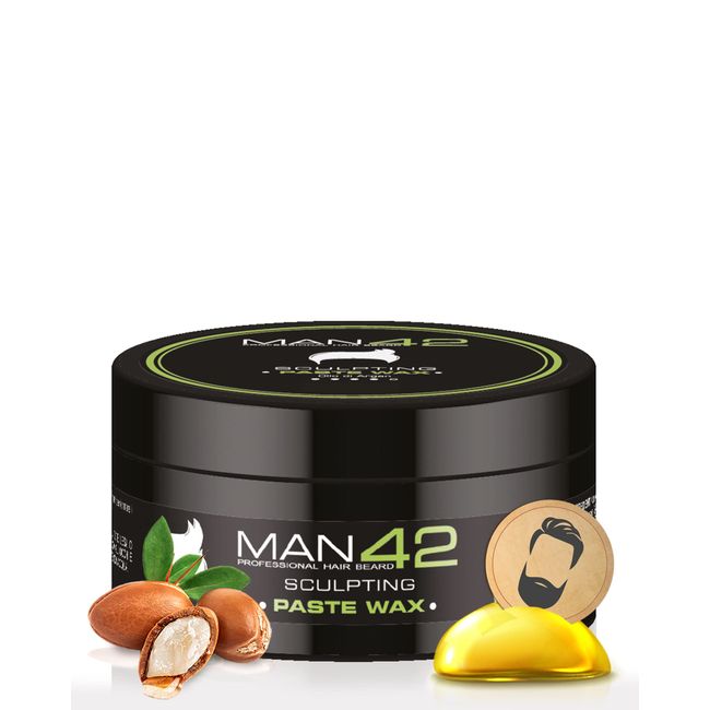 MAN42 Haar Skulpting Paste Wax, Männer Haarwachs modellier Paste, 100ml