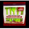 2 SETS Silicone Utensils Kitchenware Chef Smart Pink/green 5pc Each Spatula Etc.