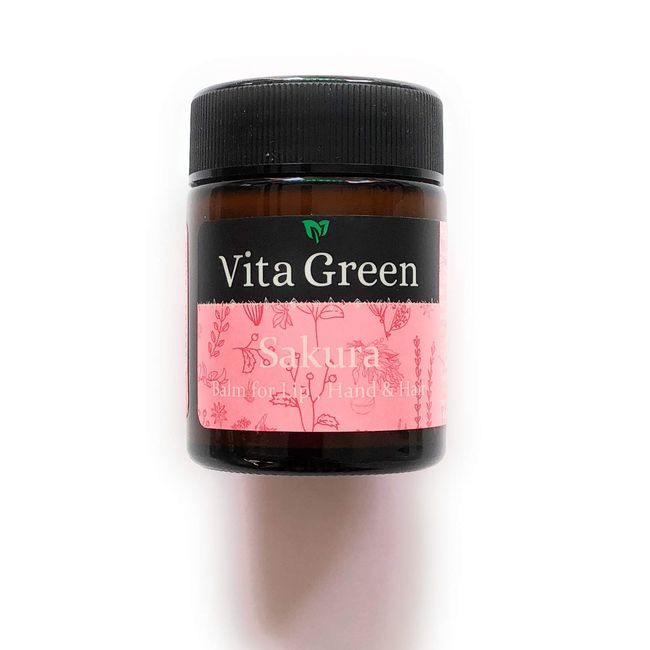 VitaGreen Lip Hand & Hair Balm Sakura