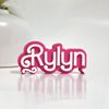 Custom Name Sign Pink Doll Room Decor