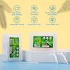 Leioua Dental Floss Picks 300 Counts Unflavored Durable Disposable Floss Threaders Pro Health Sticks for Adults and Kids 6 Travel Handy Cases