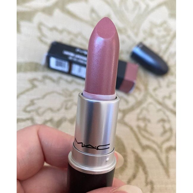 New MAC Lustre Lipstick Shade 513 MIDIMAUVE Full size 3 g/0.1 oz~Very rare