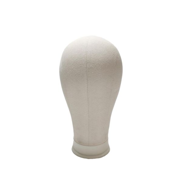 Tropchou Mannequin Head Wig Stand Faceless Head Torso Display Gusset Needle Acceptable (24")