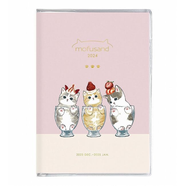 2024 Notebook A6 Mofusand Cat Sweets Monthly Diary 1000128322