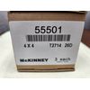 BRAND NEW! McKinney Butt Hinge 4", Satin Chrome Five Knuckle Hinge,  3/BX (1808)