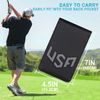 BIG TEETH Golf Scorecard Holder Yardage Book Cover USA Pattern Golf Accessories Leather Fit for Most Back Pocket (Grey)