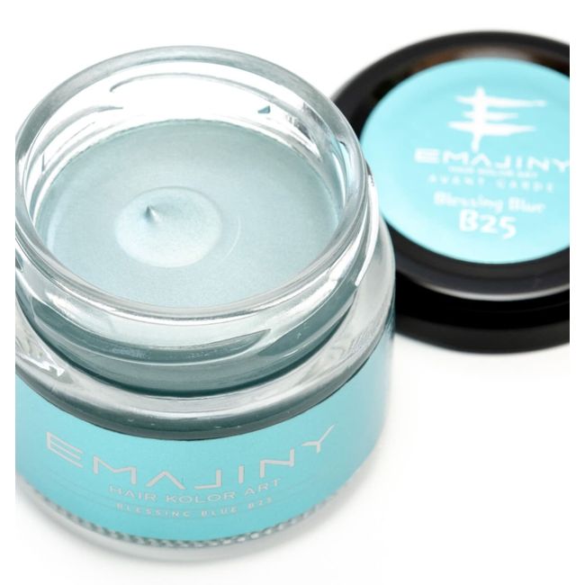 From Japan EMAJINY Blessing Blue B25 Temporary Hair Kolor Art Wax Unscented