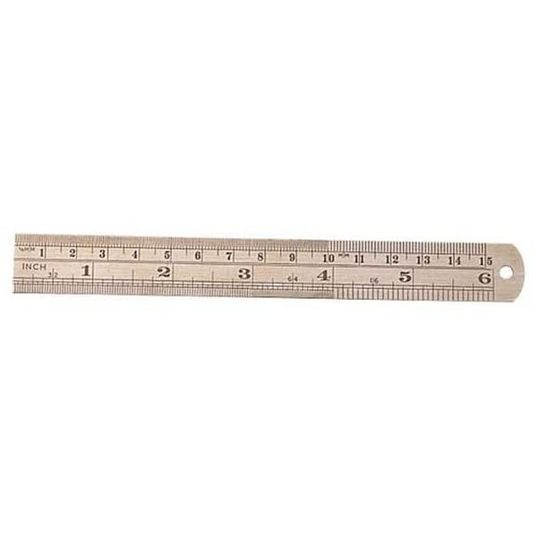 Draper 59633 Steel Rule 150mm/6 X19mm Wide