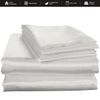 Mulberry Silk-Like 4pcs Bedding Set Deep Pockets Pillow Cases & Sheet Set, Queen